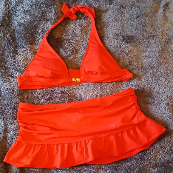 Kenneth Cole Reaction Other - Kenneth Cole Reaction Bold Red Bikini Set